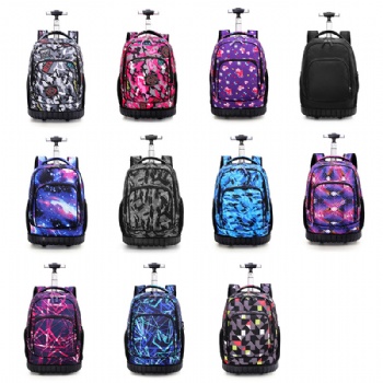 Custom sublimated rolling school back pack bags