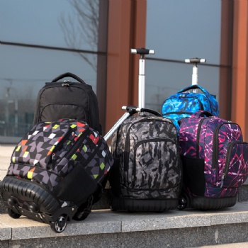 Custom sublimated rolling school back pack bags