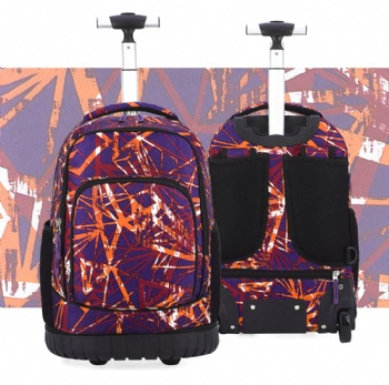 Custom sublimated wheeled rucksack daypacks for school