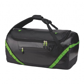 Classic waterproof coated polycanvas sports duffel backpack combined