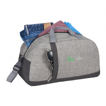 Environmentally-friendly RPET Two-Tone Recycled Sport Duffel