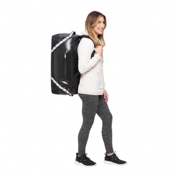 Classic waterproof coated polycanvas sports duffel backpack combined