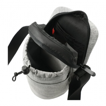 RPET made adjustable bottle sling cooler W/pouch for drinkware bottles