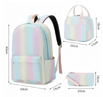 Chic sublimation backpack digital printed school bag