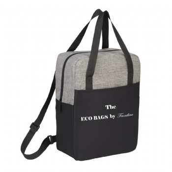 Convertable rPET backpack with dual tote handles